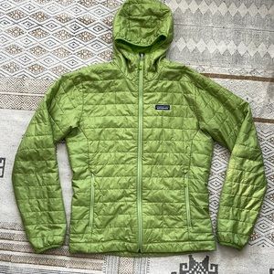 Patagonia Lime Green Quilted Jacket